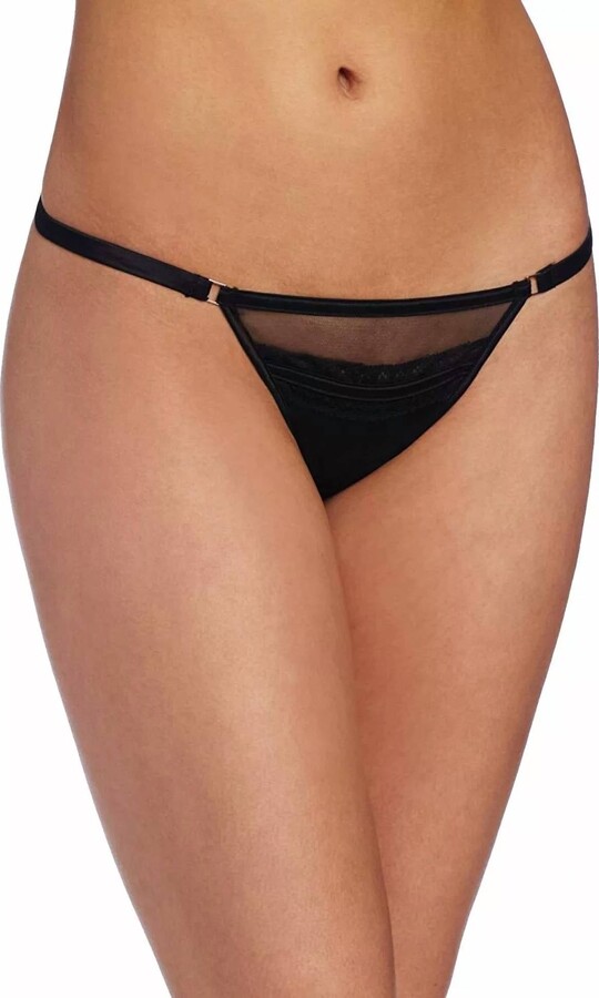 Felina Olivia Low Rise Thong In Black