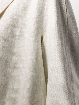 Ermanno Scervino Pearl-Embellished Mid-Length Coat