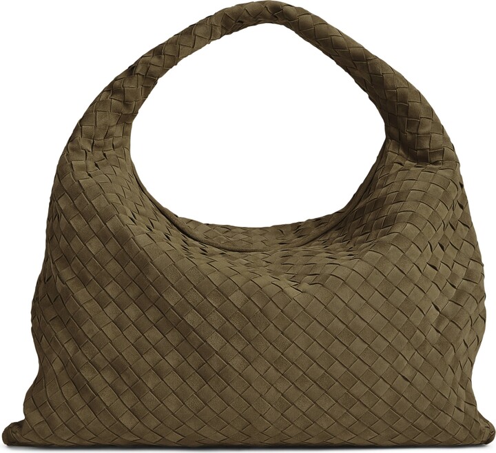 Bottega Veneta Large Suede Hop Shoulder Bag