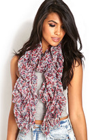 Thumbnail for your product : Forever 21 Sweet Floral Ruffled Scarf