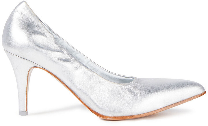 Silver Metallic Pumps | Shop the world's largest collection of fashion |  ShopStyle UK