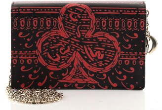 Christian Dior Long Wallet Round Zipper Wallet Red With Dust Bag And Card