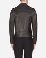 Thumbnail for your product : Dolce & Gabbana Leather Biker Jacket