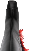 Thumbnail for your product : Rochas Meduse 90mm tulle-trimmed boots