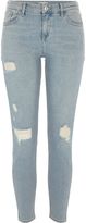 Thumbnail for your product : River Island Womens Light blue denim Amelie super skinny jeans