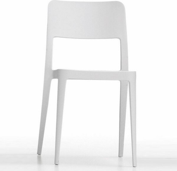 Midj Nene Stacking Chair, Set of 4 in Grey