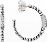 Thumbnail for your product : Lagos Caviar Spark Diamond Hoop Earrings