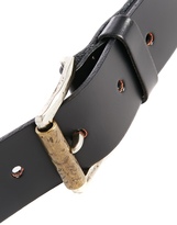 Thumbnail for your product : Black & Brown Jess Slim Leather Jeans Belt With Two Tone Vintage Buckle