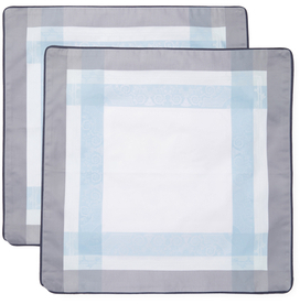 Garnier Thiebaut Bagatella Soie Cotton Cushion Covers (Set of 2)