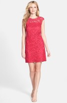 Thumbnail for your product : Adrianna Papell Beaded Lace Sheath Dress (Regular & Petite)