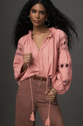 anthropologie peasant blouse