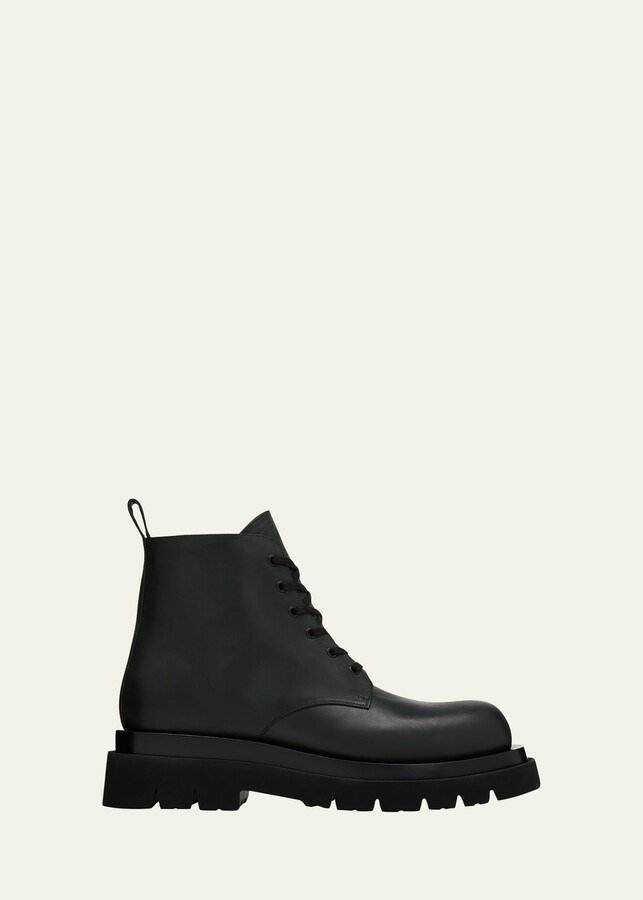 bv lug leather ankle boots