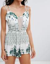 Thumbnail for your product : Somedays Lovin Vintage Floral Print Beach Playsuit