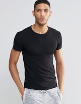 Thumbnail for your product : HUGO BOSS By Muscle Fit Rib T-Shirt In Black