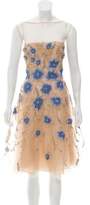 Thumbnail for your product : Naeem Khan Embellished Silk Dress w/ Tags