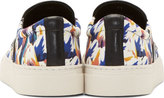 Thumbnail for your product : Mother of Pearl Blue Tulip Print Achilles Slip-On Sneakers