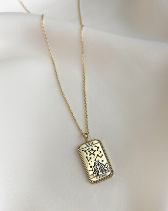 Wanderlust + Co Women's Necklaces - L'Etoile Gold Tarot Necklace
