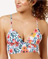 Thumbnail for your product : Hula Honey Junior's In Such a Fleurly Printed Push-Up Bikini Top, Created for Macy's