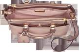 Thumbnail for your product : Tory Burch Light Rose Gold Saffiano Leather Robinson Metallic Small Double-Zip Tote