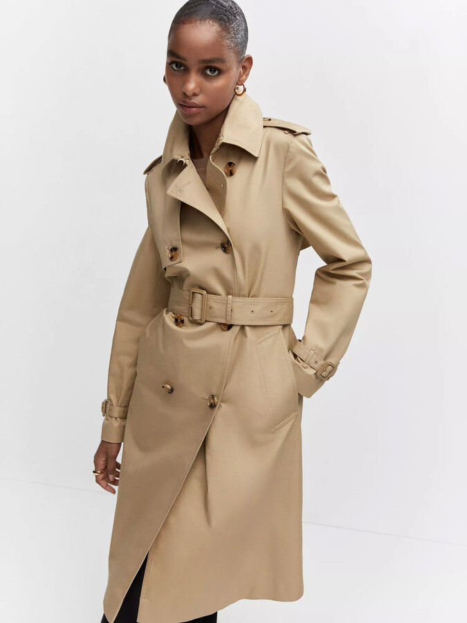 MANGO Polana Trench Coat ShopStyle