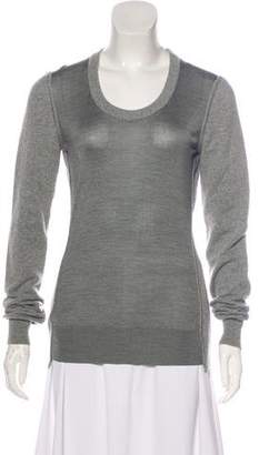 Dolce & Gabbana Silk-Paneled Cashmere Sweater
