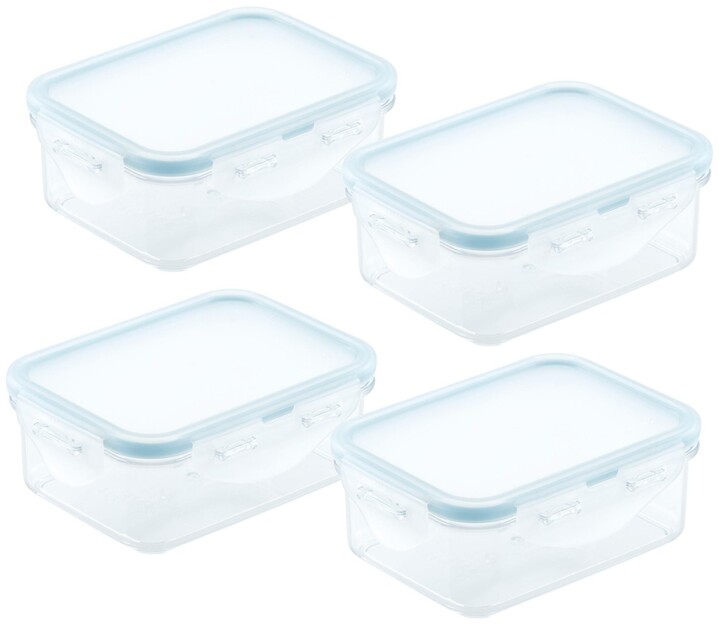 Joyjolt 3-sectional Divided Food Prep Food Storage Containers With Lids -  Set Of 5 - Grey : Target