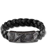 Thumbnail for your product : John Hardy CLASSIC CHAIN  ID Bracelet on Black Leather Cord with Magnetic clasp