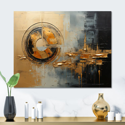 Bungalow Rose Golden Gleam IV - Print on Metal