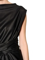 Thumbnail for your product : Ann Demeulemeester Viscose & Virgin Wool Blend Jersey Dress