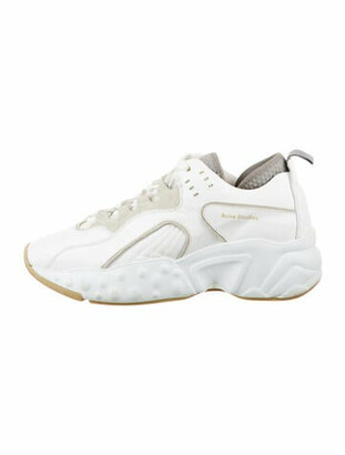 Acne Studios Leather Chunky Sneakers White - ShopStyle