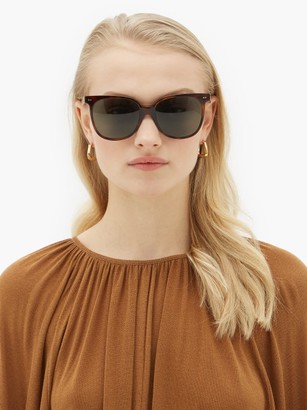 Celine Oversized Square Tortoiseshell-acetate Sunglasses - Tortoiseshell