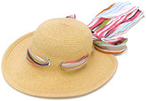 Missoni - wide-brim scarf hat - 