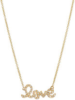 Thumbnail for your product : Sydney Evan 14k Gold Diamond Love Pendant Necklace