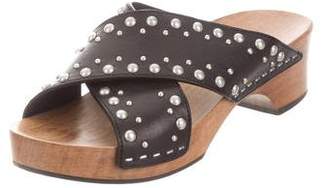 Saint Laurent Studded Leather Sandals