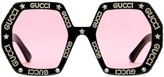 Thumbnail for your product : Gucci Eyewear Square-Frame Crystal Sunglasses