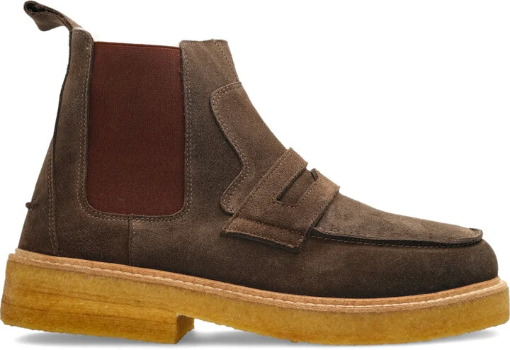 INUIKII Penny-Strap Suede Boots