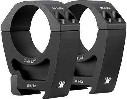 Vortex Optics Vortex Pro Riflescope 34mm Picatinny/Weaver Compatible Aluminum Made Rings