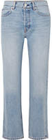 Helmut Lang - Cropped High-rise Straight-leg Jeans - Light denim