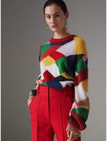 Thumbnail for your product : Burberry Patchwork Cashmere Wool Blend Sweater