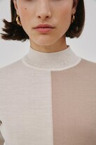 Thumbnail for your product : C/Meo ADJOIN KNIT TOP Ecru W Oatmeal