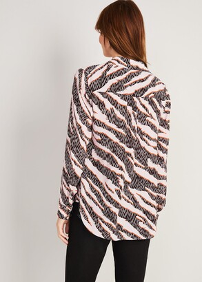 Damsel in a Dress Averie Silk Blend Zebra Blouse