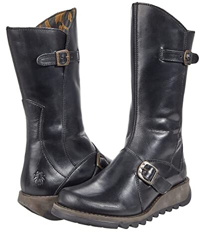 Leather Knee High Wedge Boots | Shop the world's largest 