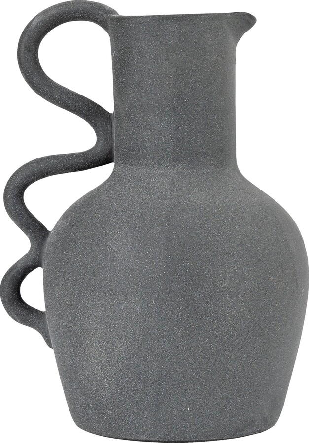 Cedar & Sage Toft Large Black Stoneware Jug Vase Black ShopStyle