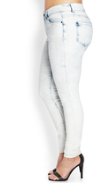 Thumbnail for your product : Forever 21 FOREVER 21+ Cloud Wash Skinny Jeans