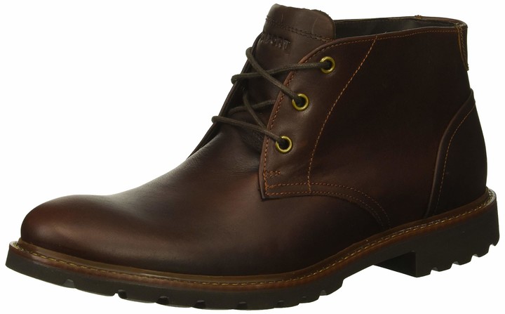 rockport men's leather sharp & ready chukkas