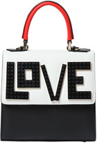Thumbnail for your product : Les Petits Joueurs Mini Alex Love Leather Top Handle Bag