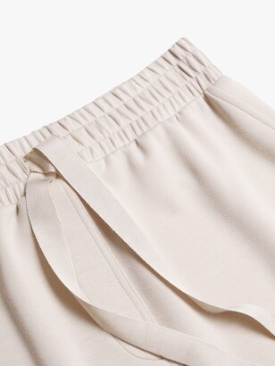 MANGO Elastic Waist Midi Skirt