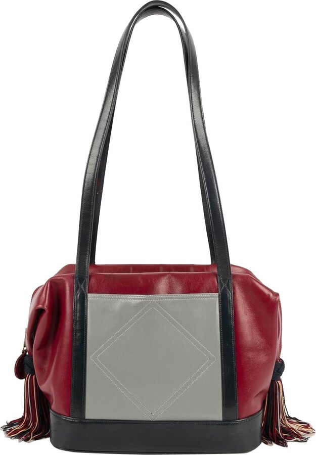 Renaud Pellegrino Multicolored Leather Bag With Golden Metal