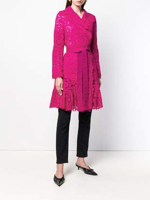 Dolce & Gabbana belted lace coat