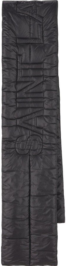 Saint Laurent Logo Patch Quilted Scarf